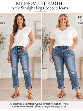 Kut from the Kloth jeans Distressed cropped sizes various